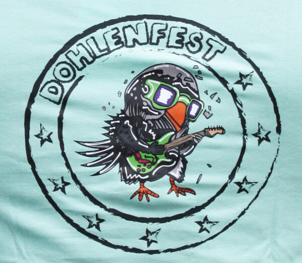 T-Shirt mit Rockdohle mintgrün – Bild 4