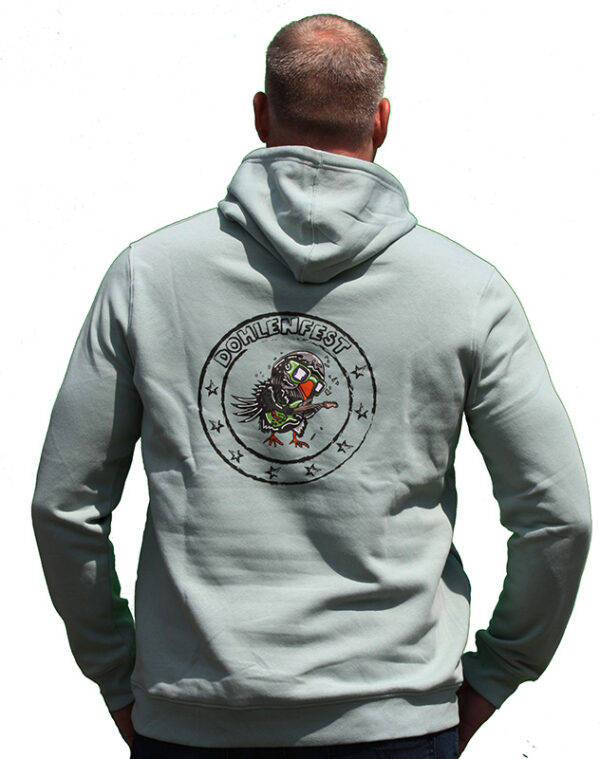 Hoodie mit Rockdohle mintgrün – Bild 3