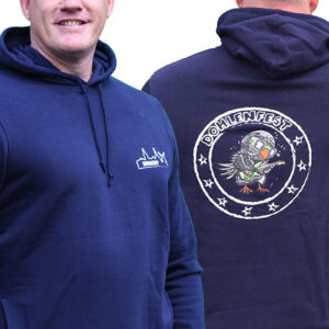 Hoodie mit Rockdohle navy